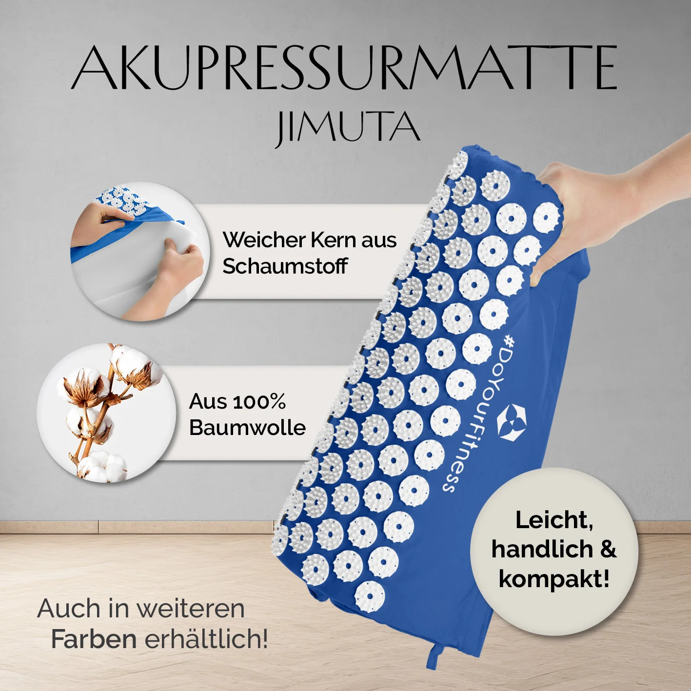 Akupressur-Set Jimuta - 20 x 20 x 42 cm - blau - Image 7