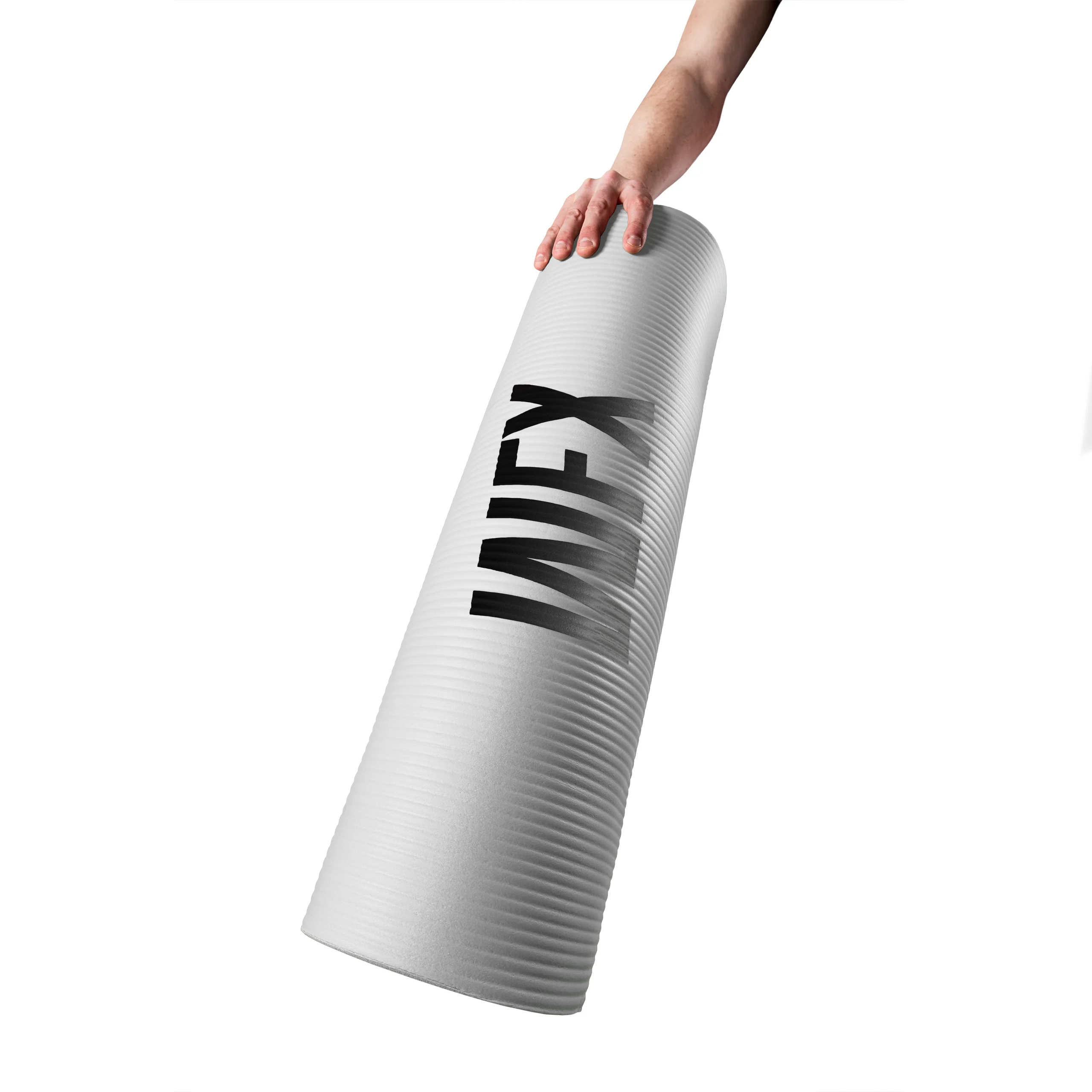 Fitness- & Gymnastikmatte - 183 x 61 x 1,2 cm - Weiß - Image 5