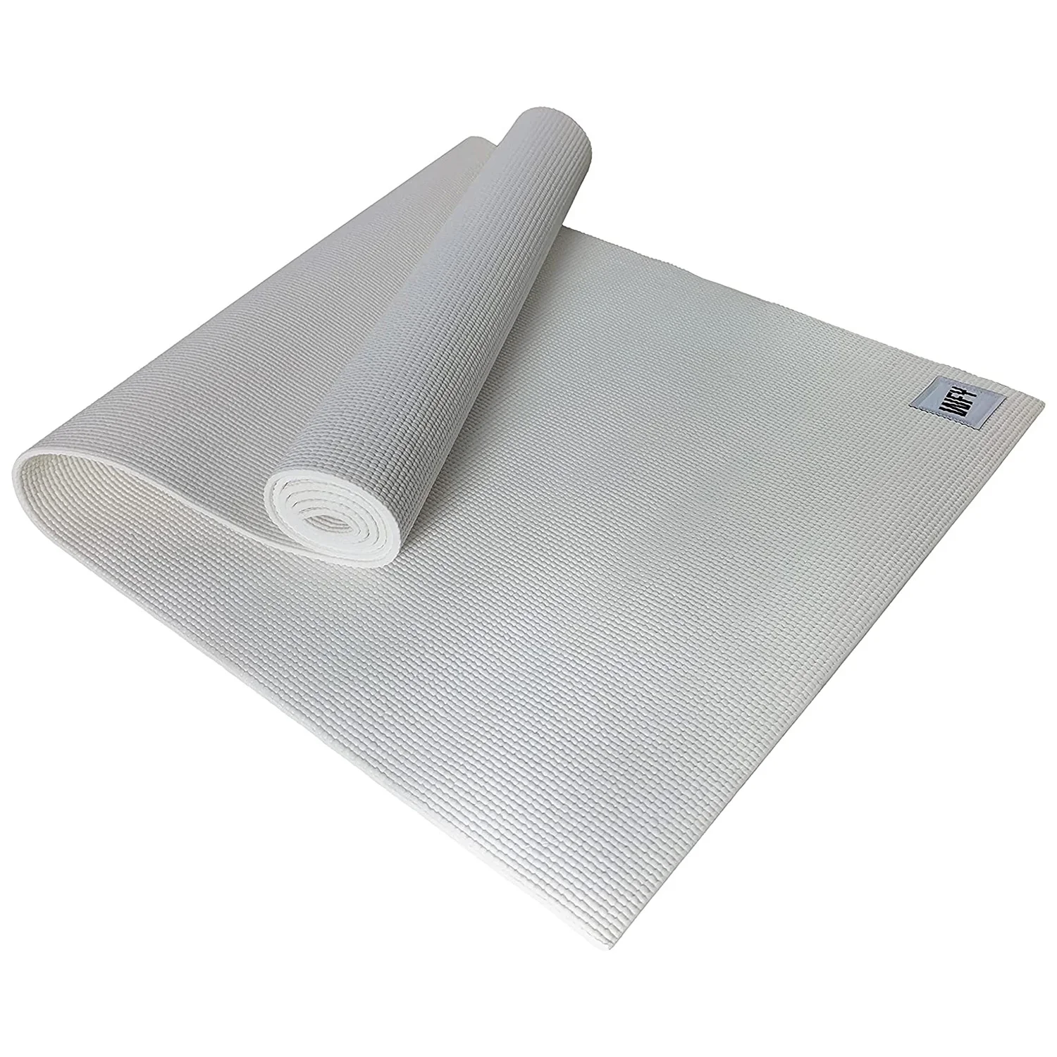 Fitnessmatte Yogamatte "Annapurna Comfort" - 183 x 61 - Pilates Workout Matte - Weiß