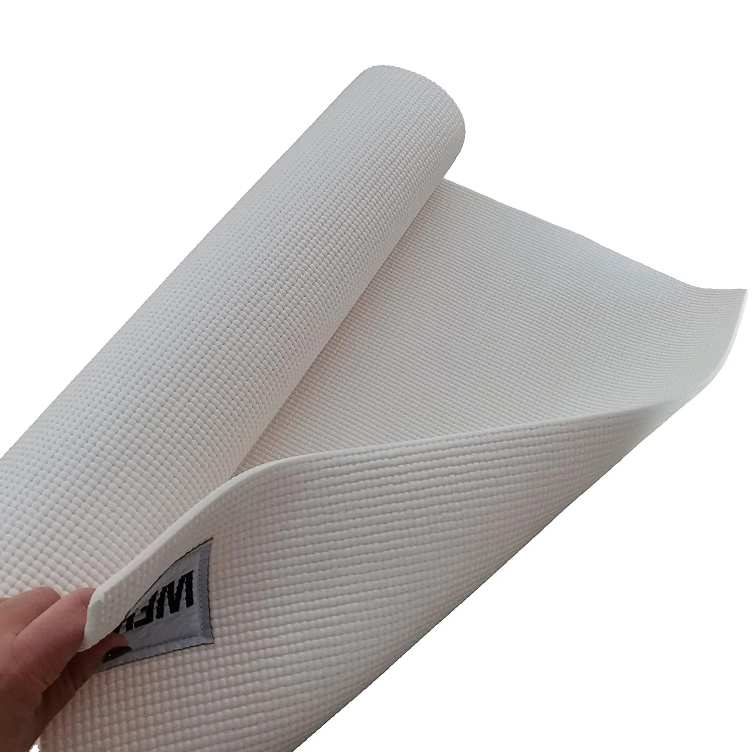 Fitnessmatte Yogamatte "Annapurna Comfort" - 183 x 61 - Pilates Workout Matte - Weiß - Image 5
