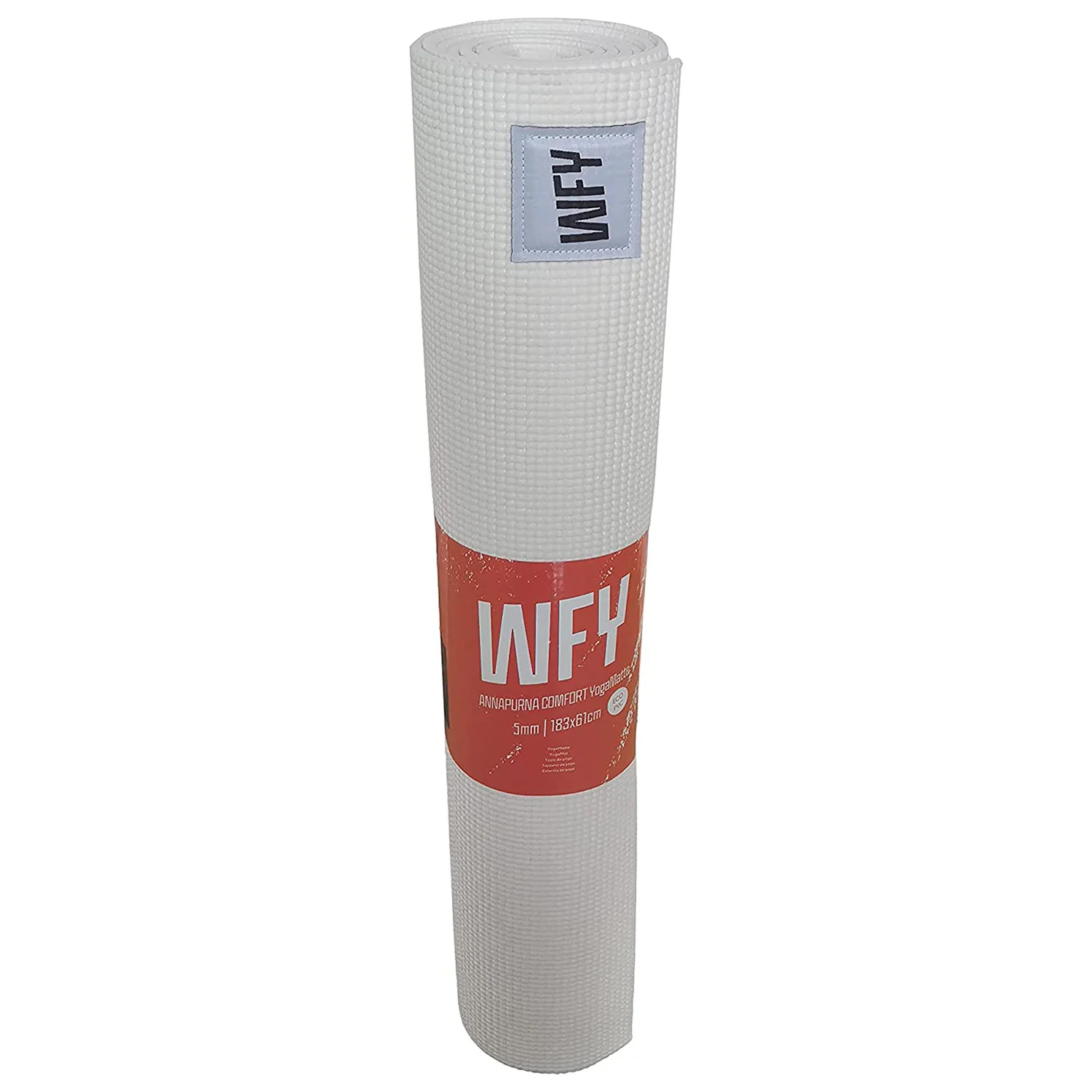 Fitnessmatte Yogamatte "Annapurna Comfort" - 183 x 61 - Pilates Workout Matte - Weiß - Image 6