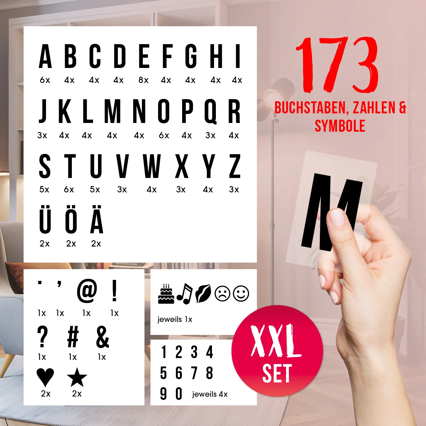 LED-Leuchtkasten - 173 Buchstaben & Symbole - Image 3