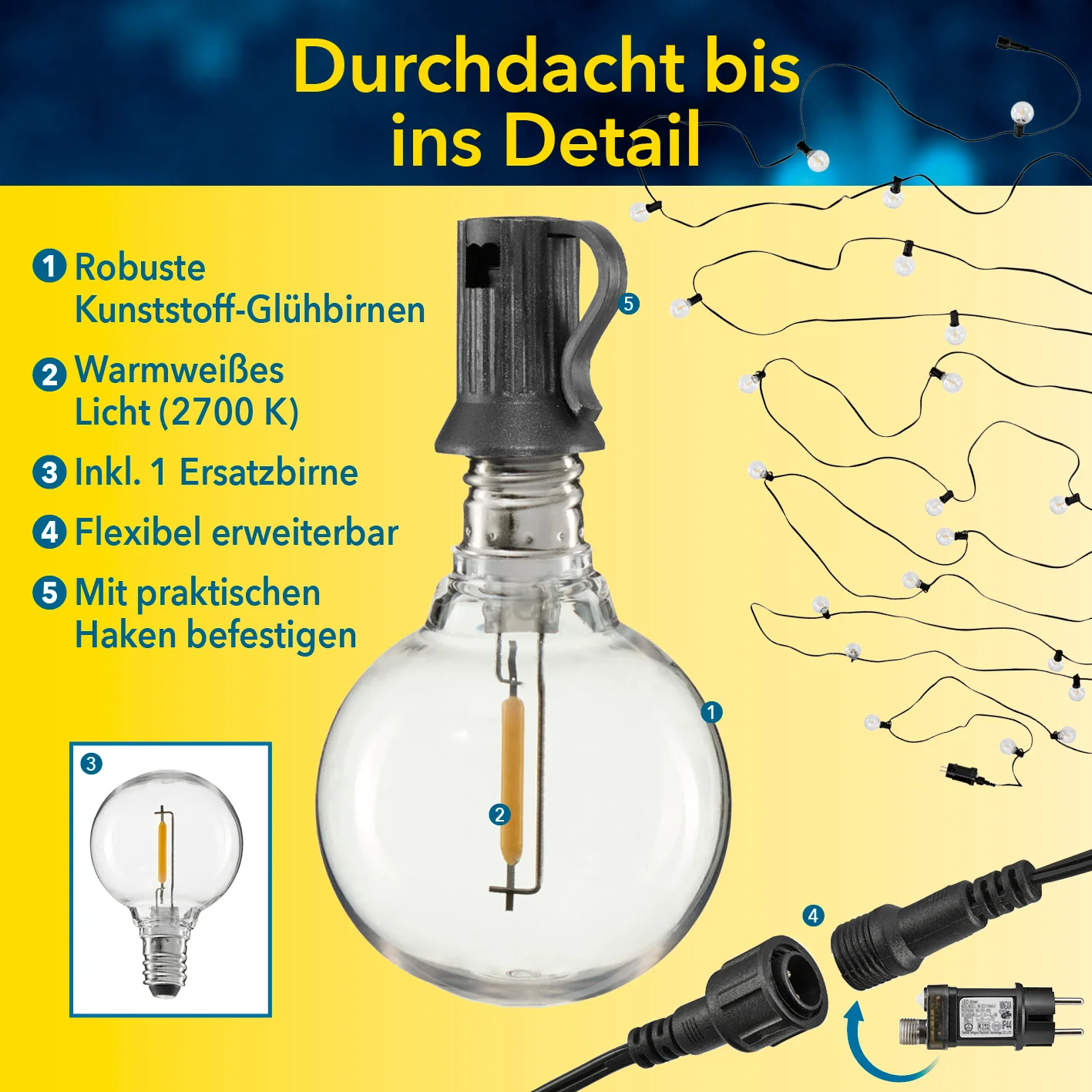 Outdoor-LED-Lichterkette - 15 m - Image 7
