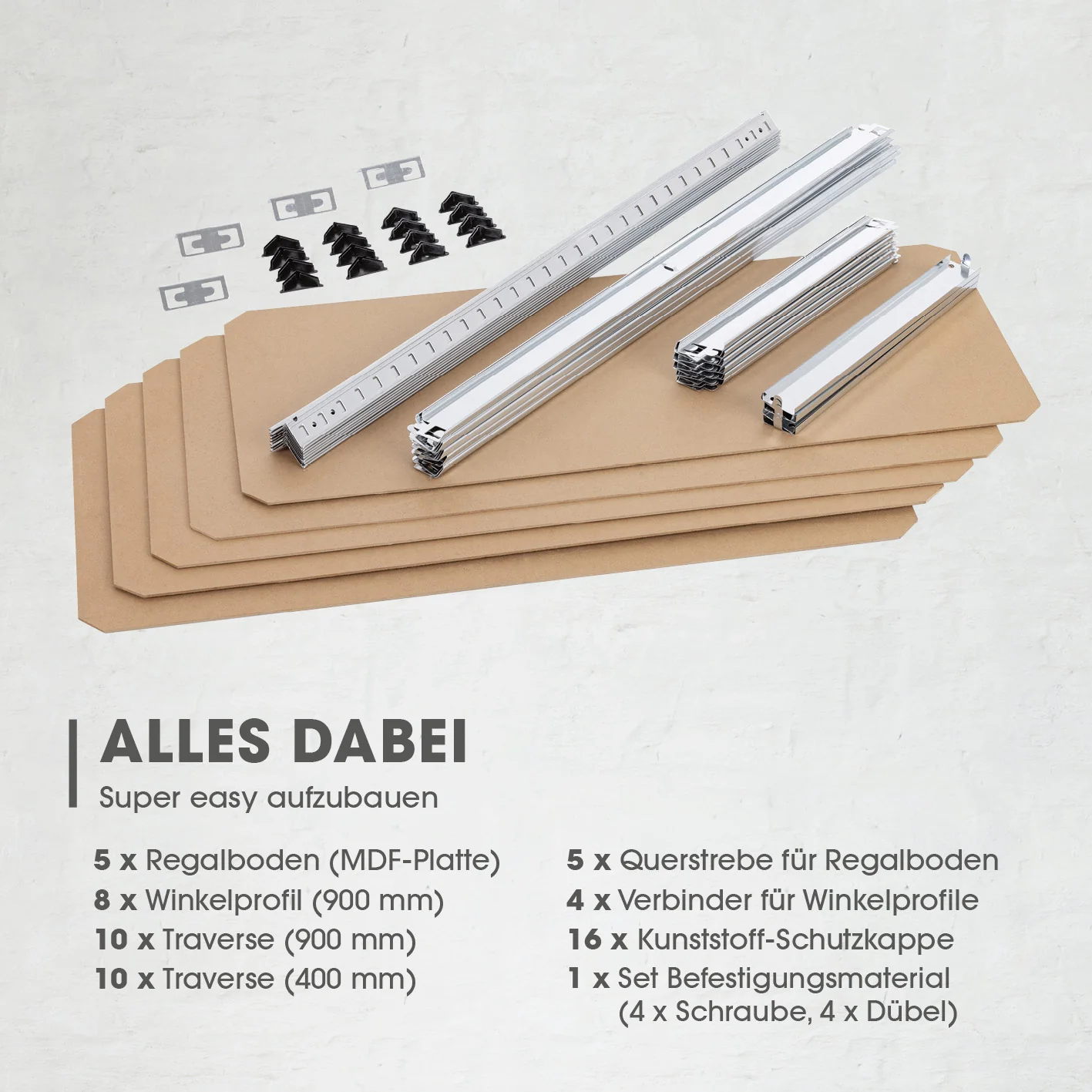 Schwerlastregal & Werkbank - 180 x 90 x 40 cm - 875 kg Traglast, 175 kg pro Ebene - Image 5