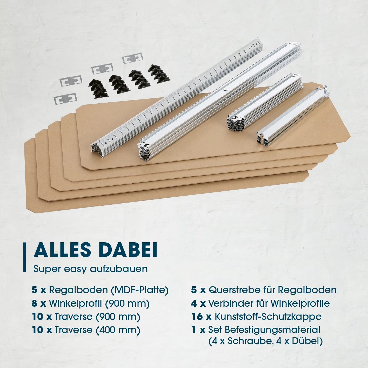 Schwerlastregal & Werkbank mit GS - Bis zu 175 kg Tragkraft je Regalboden - 180 x 90 x 40 cm - Image 5
