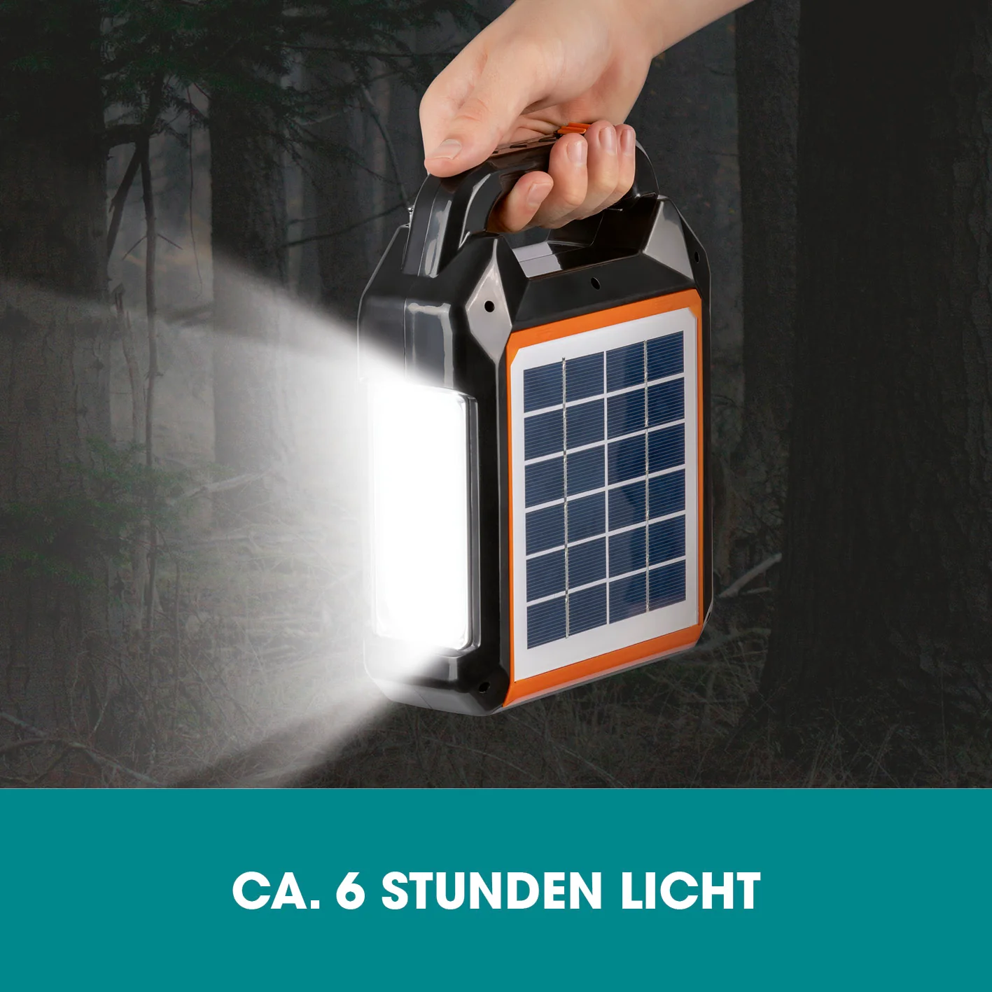 Solar-Generator Kit 4500mAh - schwarz/orange - Image 4