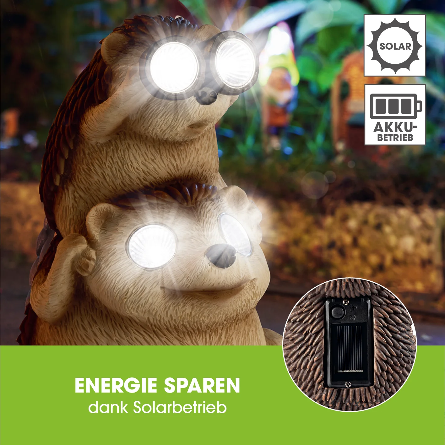 Solarlampe Igel mit Fernglas - Image 5