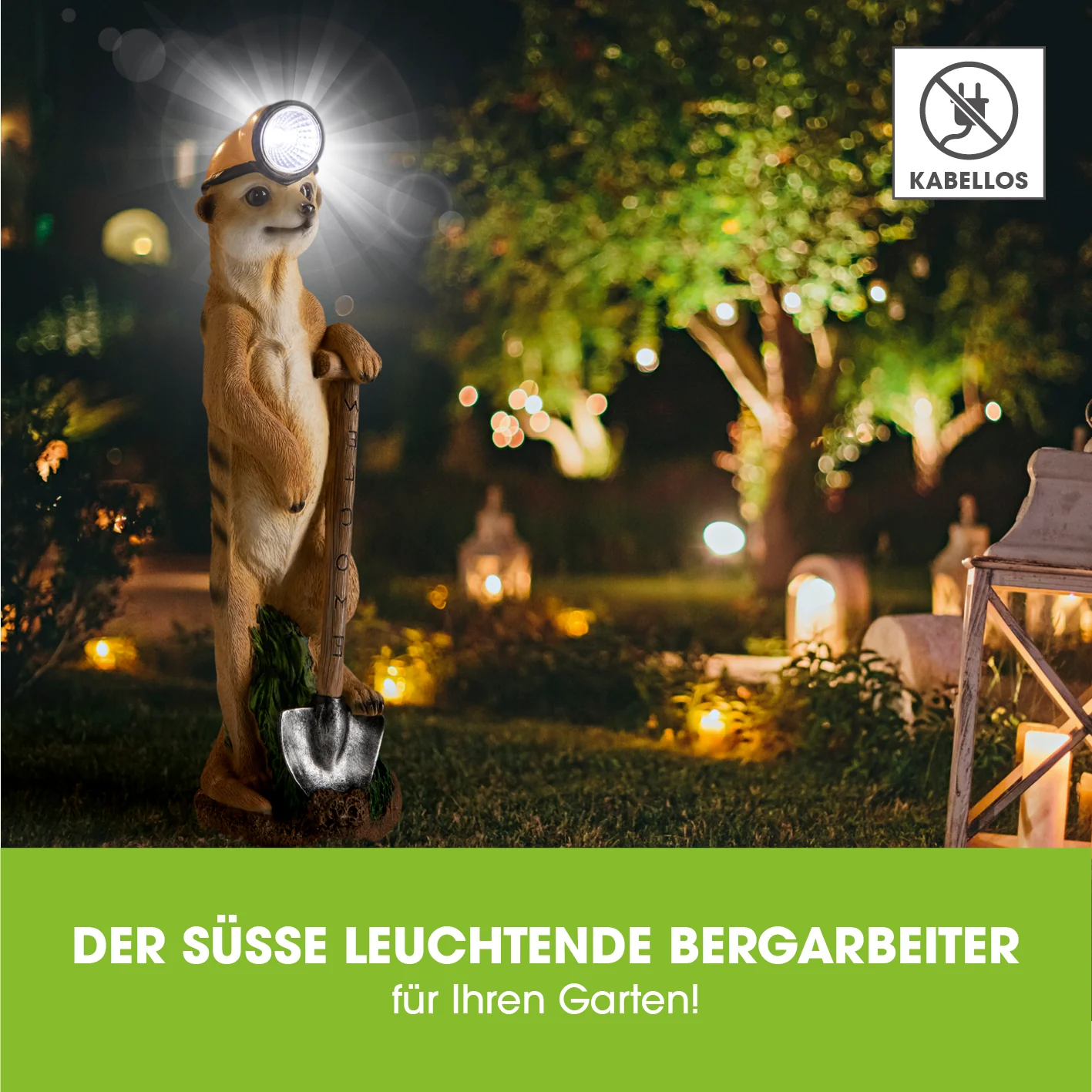 Solarleuchte Erdmännchen als Bergarbeiter - Image 4