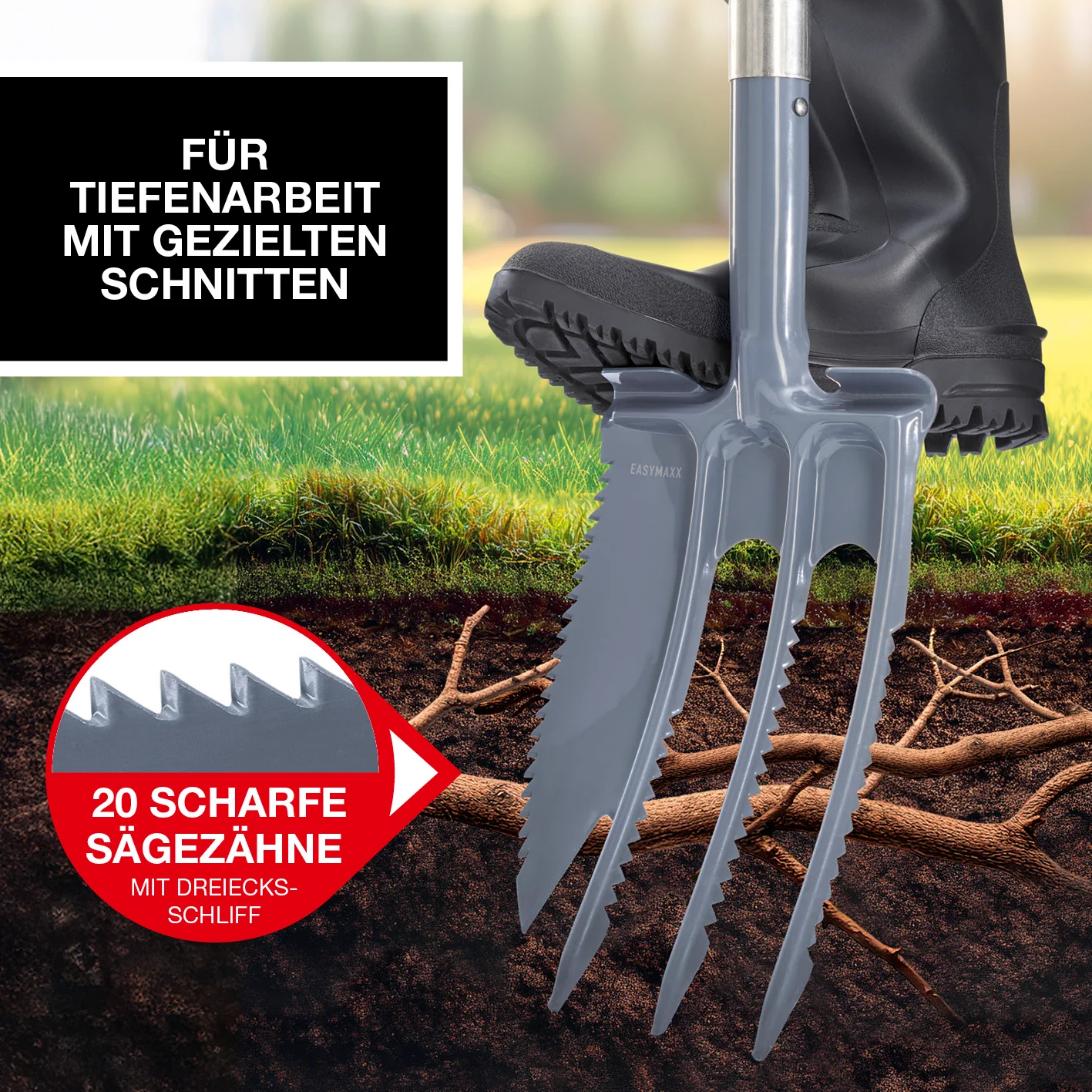 Spatengabel mit Wurzelsäge - Image 3