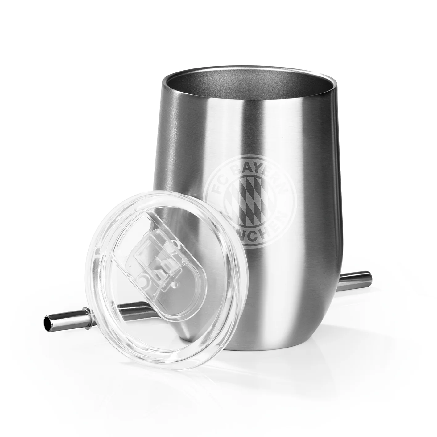 Edelstahl-Getränkebecher inkl. Trinkhalm - 350 ml - 4er-Set - Image 4