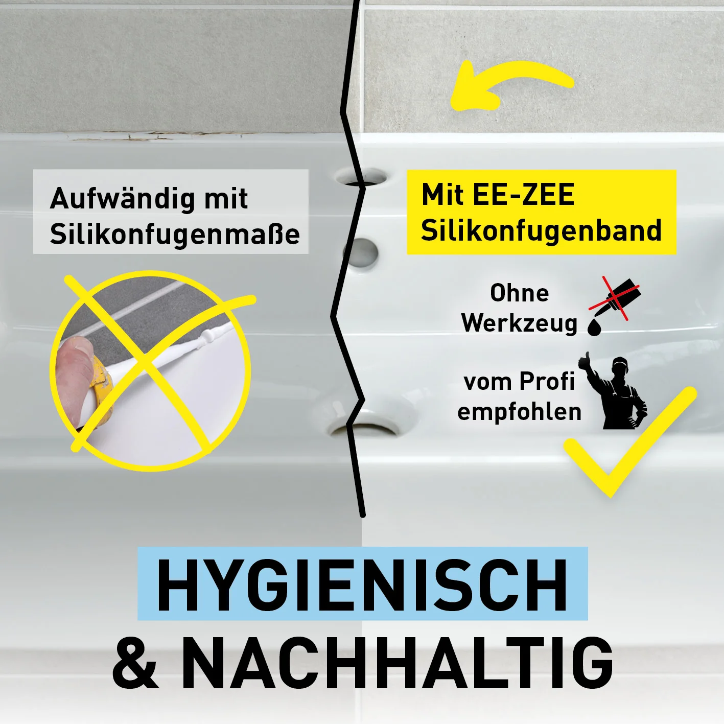Fugenband 130 cm für Waschtisch/Waschbecken - Image 4
