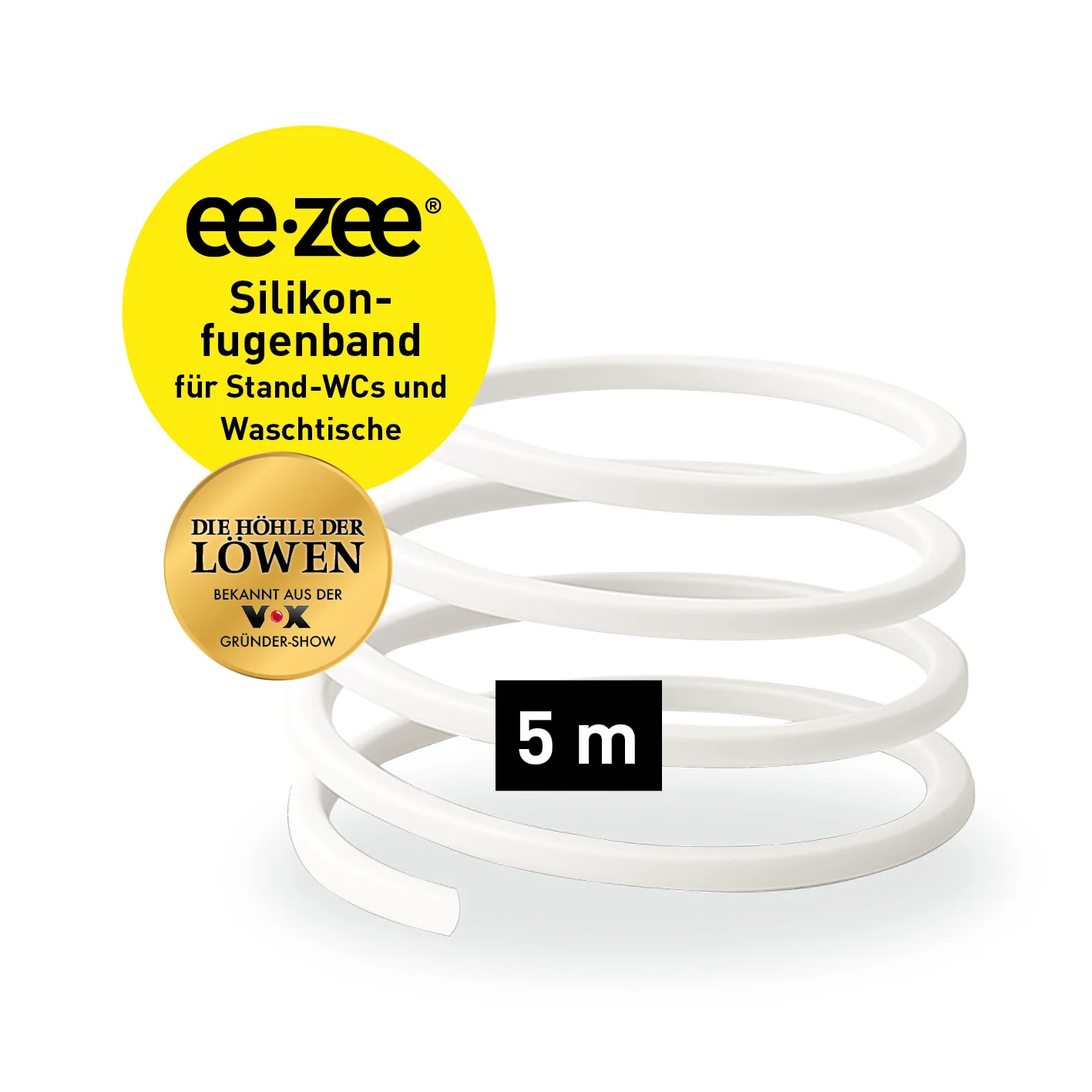 Fugenband Meterware 5 m für Waschtisch/Waschbecken - zuschneidbar - Image 2