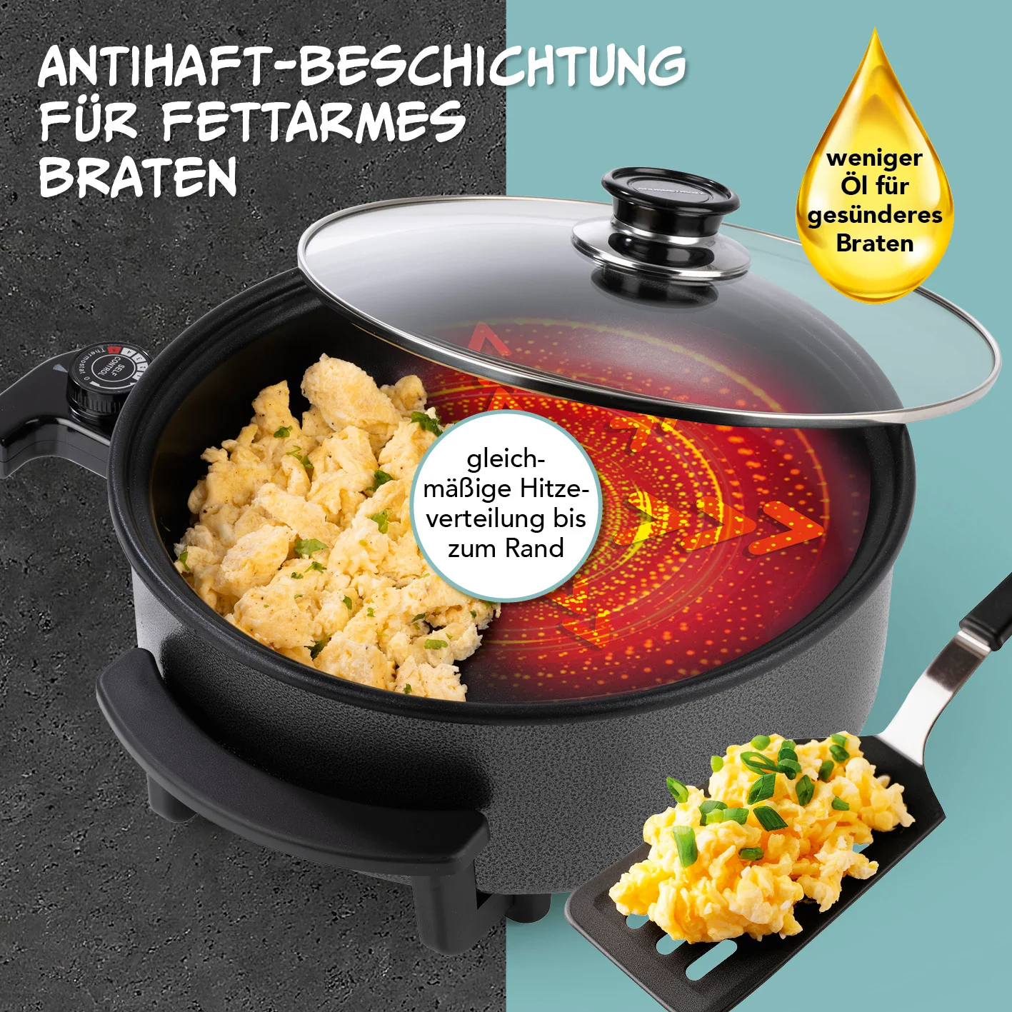 Elektrische Partypfanne - Ø 30 cm - Image 4