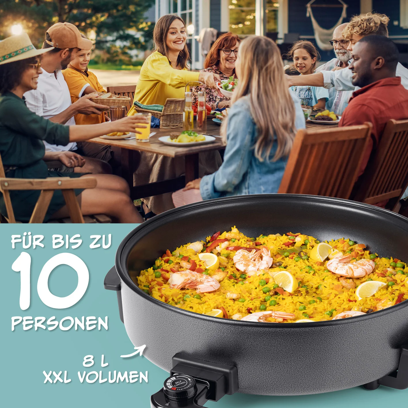 Elektrische Partypfanne - Ø 42 cm - Image 5