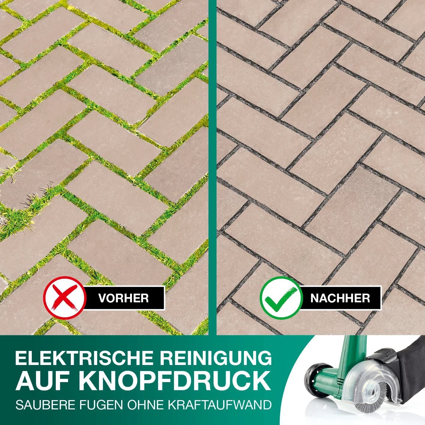 Elektrischer Fugenreiniger mit Auffangnetz - Image 4