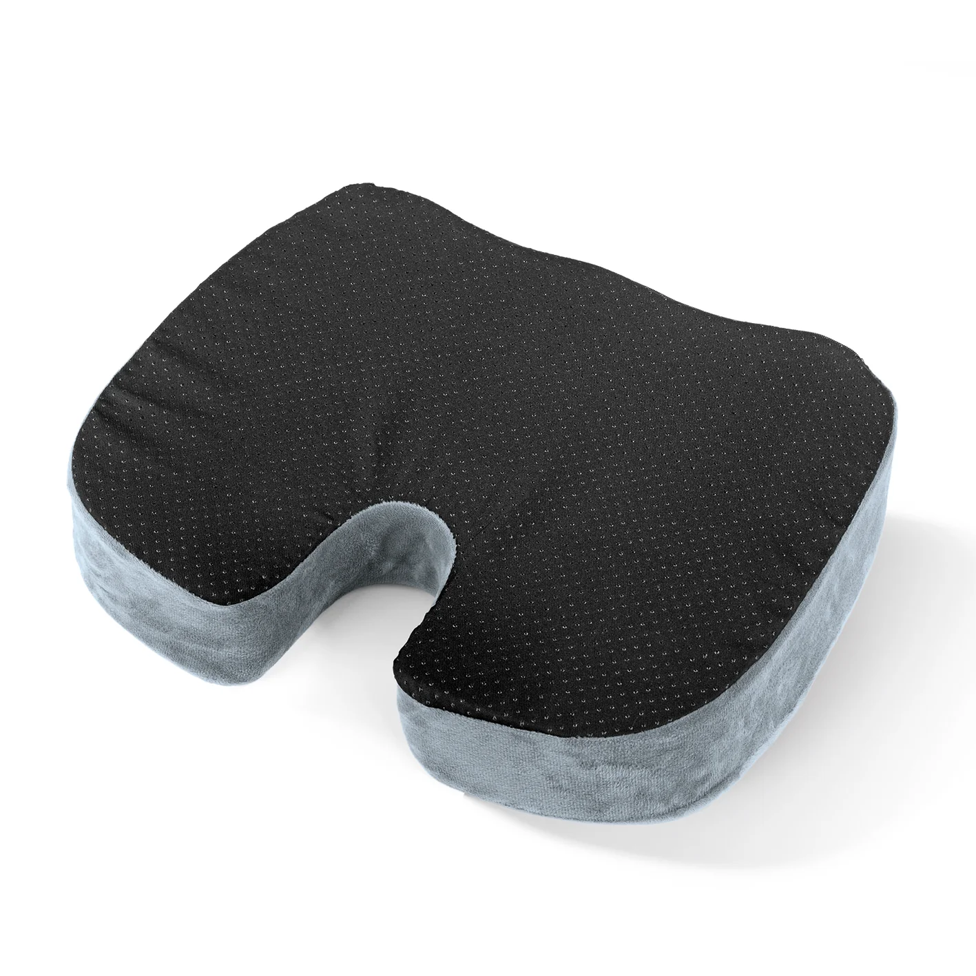 Ergonomisches Gel-Sitzkissen inkl. Fleecebezug - grau - Image 3