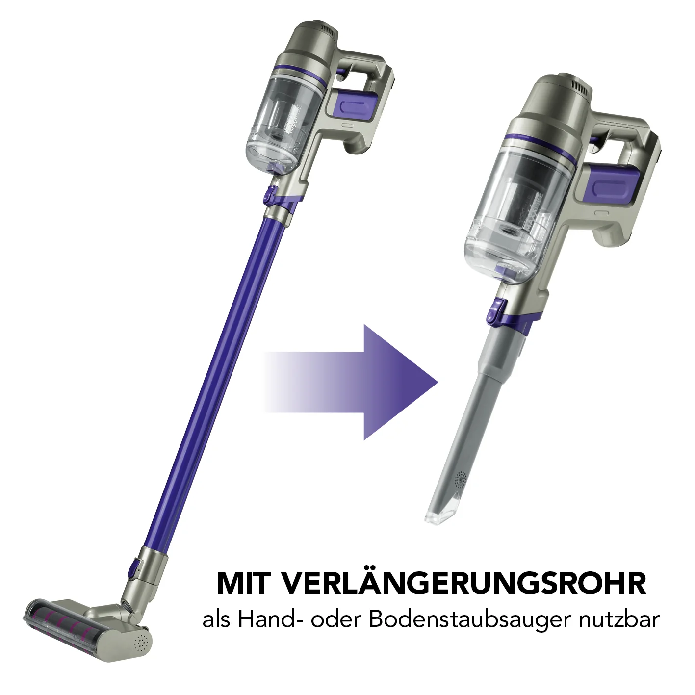 Ersatz-Akku für  Akku-Zyklon-Staubsauger - lila - Image 5