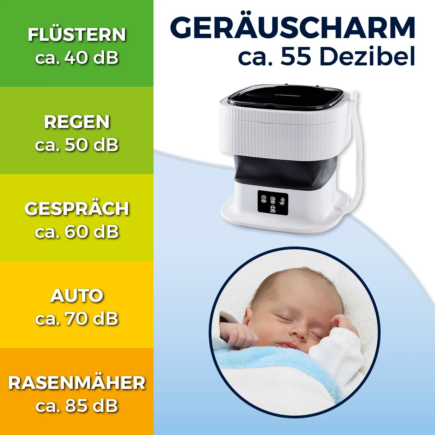 Faltbare Mini-Waschmaschine - Image 4