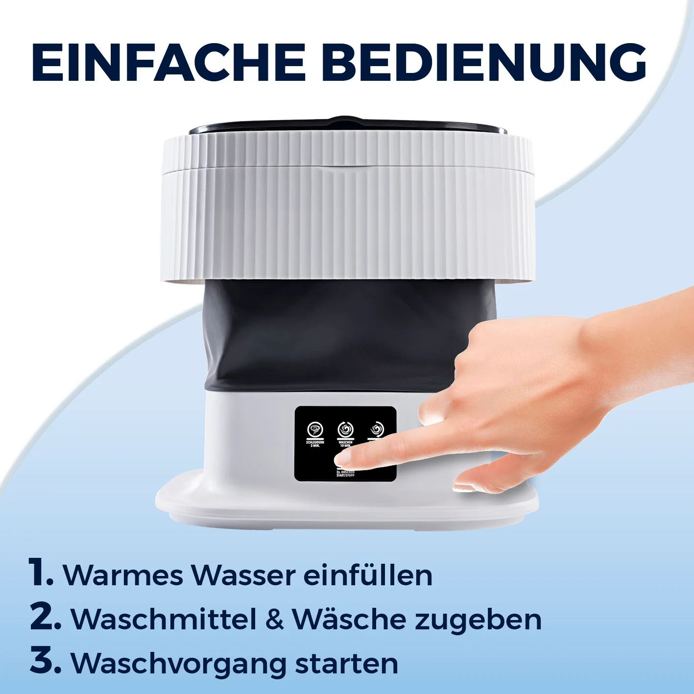 Faltbare Mini-Waschmaschine - Image 8