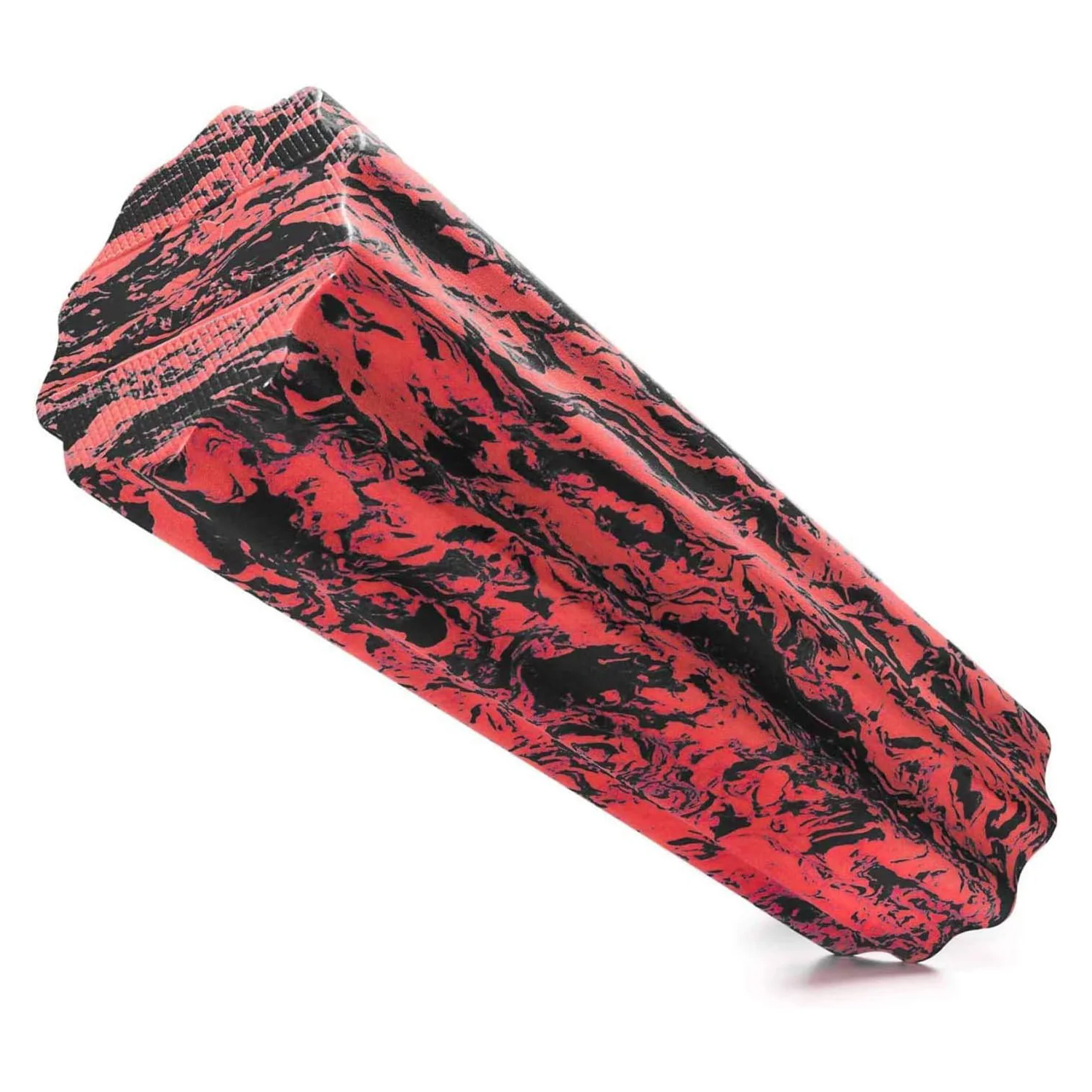 Faszienrolle"Anila" eckig -  45 x 15 cm - Schwarz/Rot