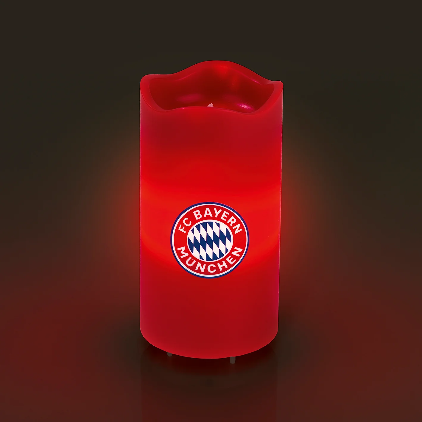 LED-Echtwachskerze - rotierende FCB-Logo-Projektion - Image 4