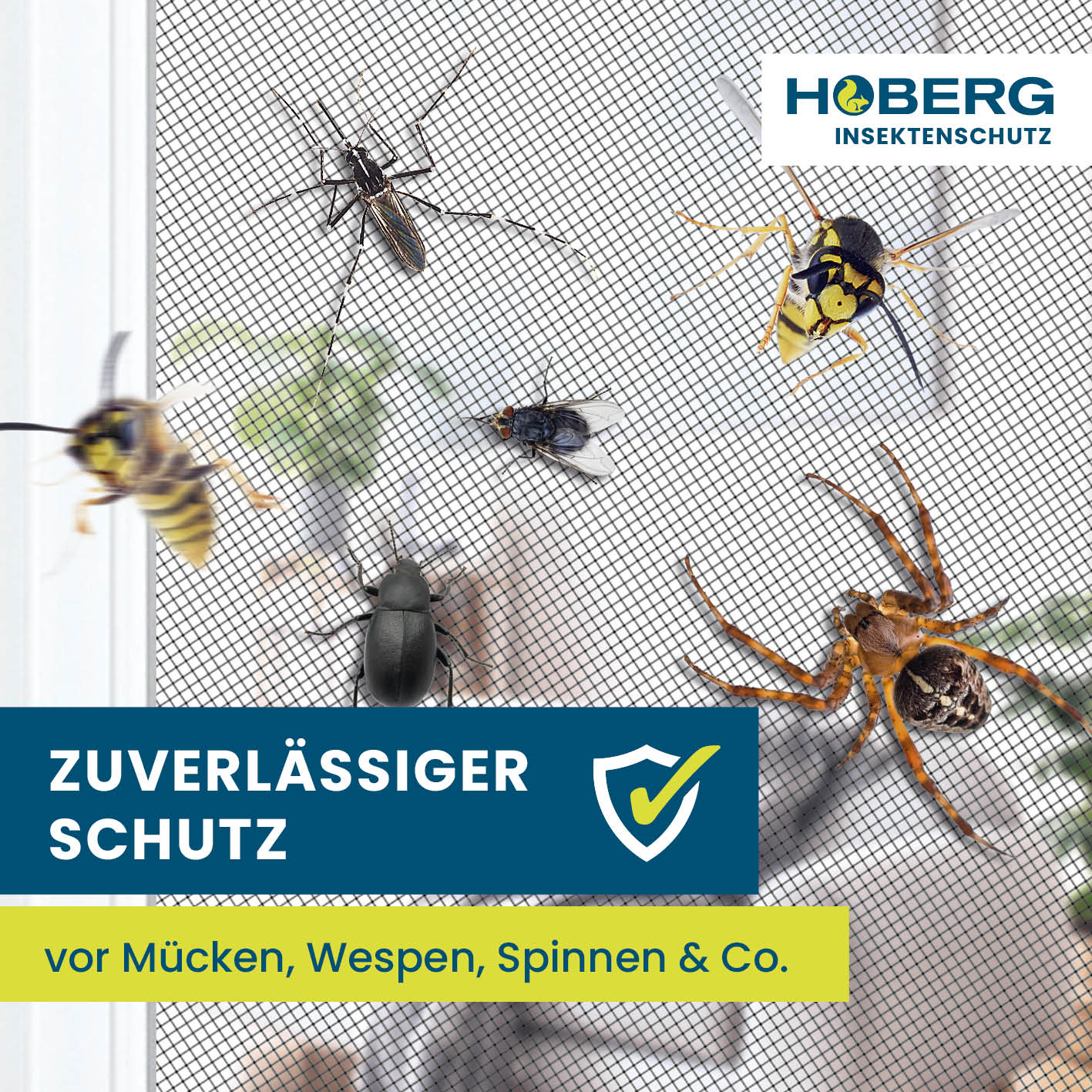 Insektenschutzgitter mit Magnetbefestigung - 150 x 130 cm - 2er-Set - Image 3