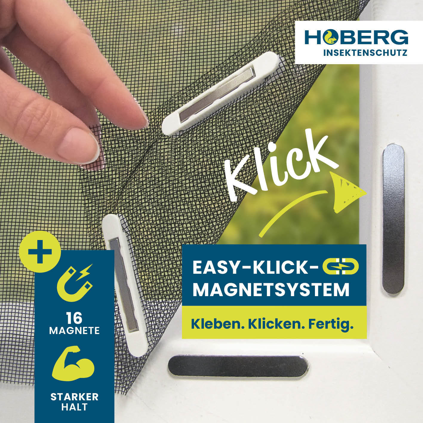 Insekten- & Pollenschutzgitter mit Magnetbefestigung - 4er-Set - Image 2