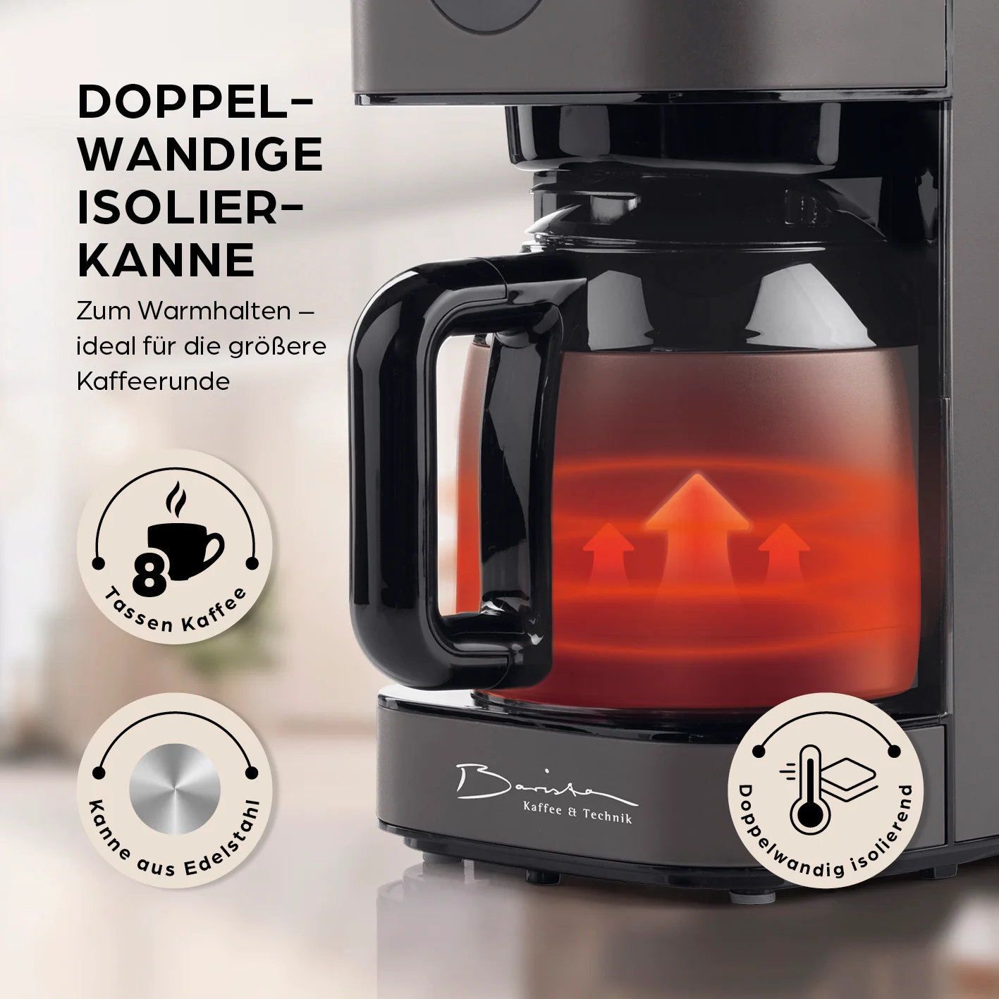 Filterkaffeemaschine Touch Iso - Grau - Image 3