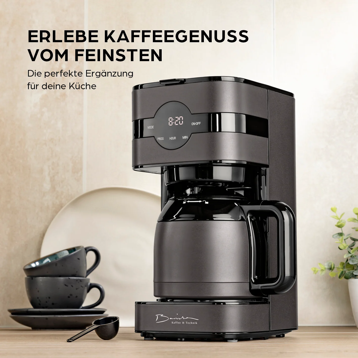 Filterkaffeemaschine Touch Iso - Grau - Image 8