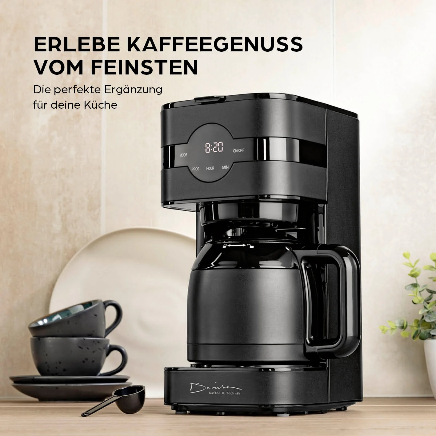 Filterkaffeemaschine Touch Iso - Schwarz - Image 8