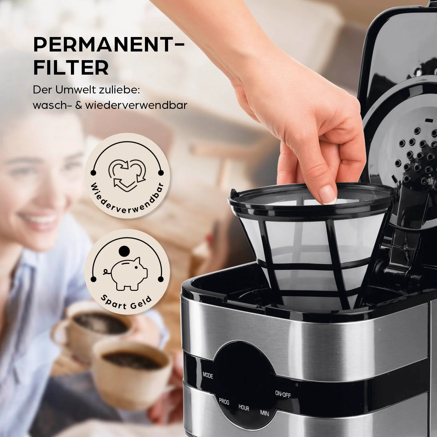 Filterkaffeemaschine Touch Iso - Silber - Image 4