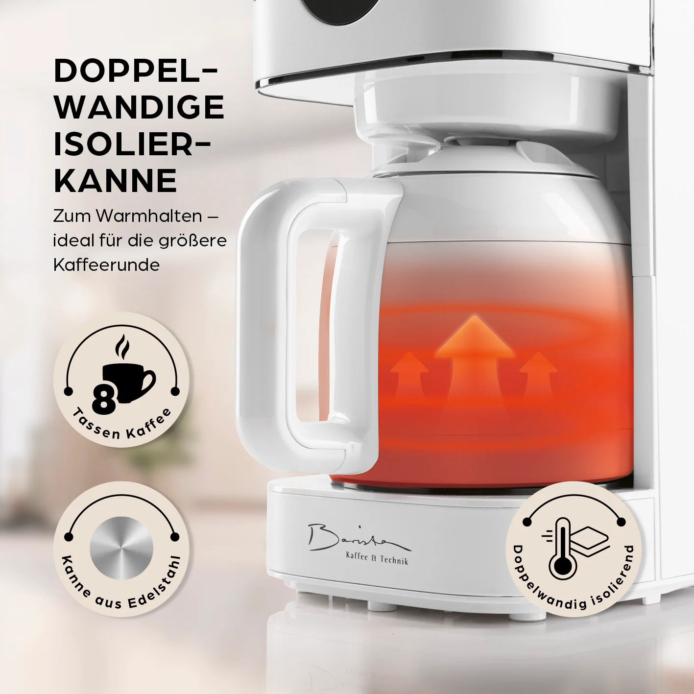 Filterkaffeemaschine Touch Iso - weiß - Image 3