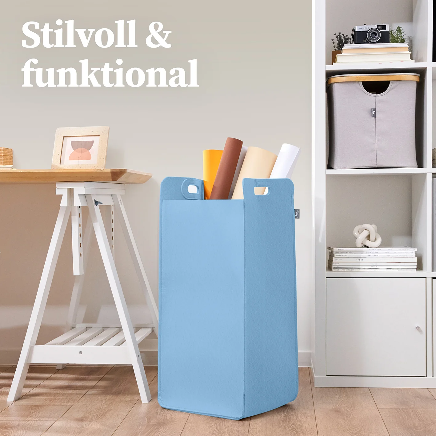 Filz-Aufbewahrungskorb "Katy" 75 l - Blau - Image 7