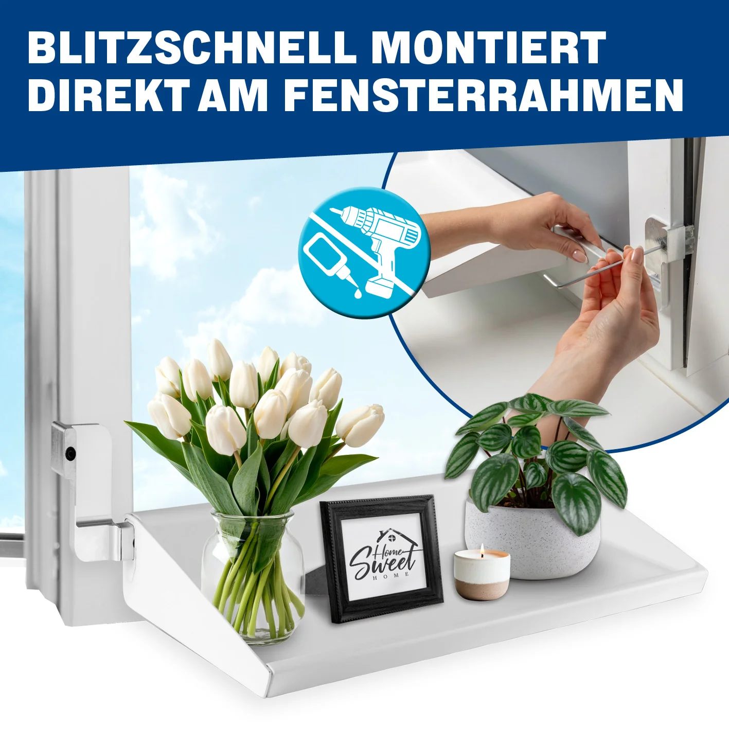 Flexible Fensterbank zum Lüften ohne Abräumen - Image 3