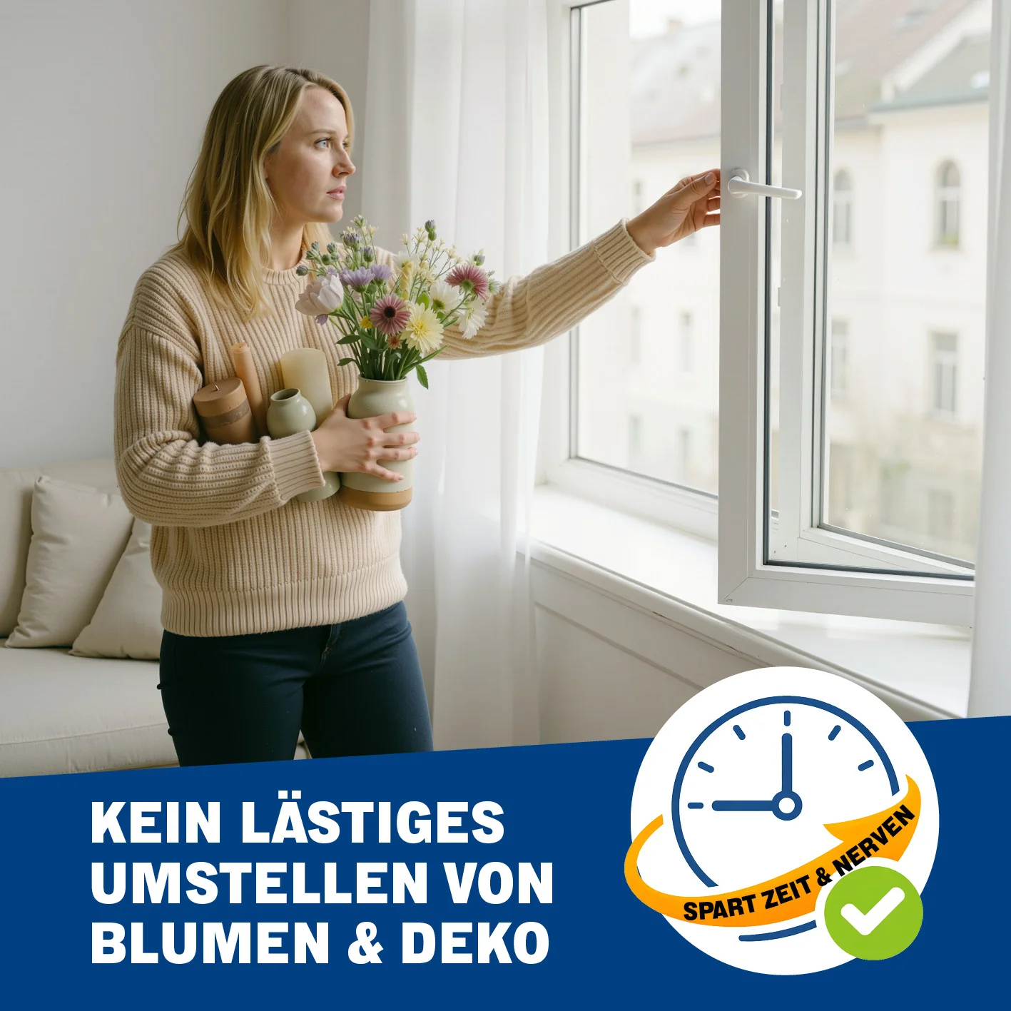 Flexible Fensterbank zum Lüften ohne Abräumen - Image 4