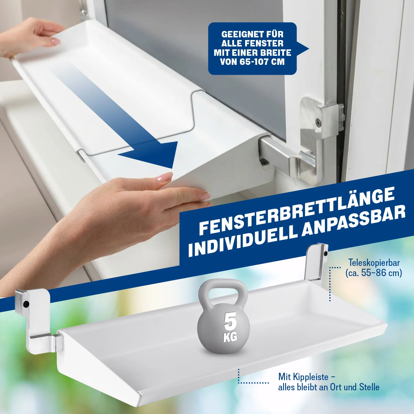 Flexible Fensterbank zum Lüften ohne Abräumen - Image 6