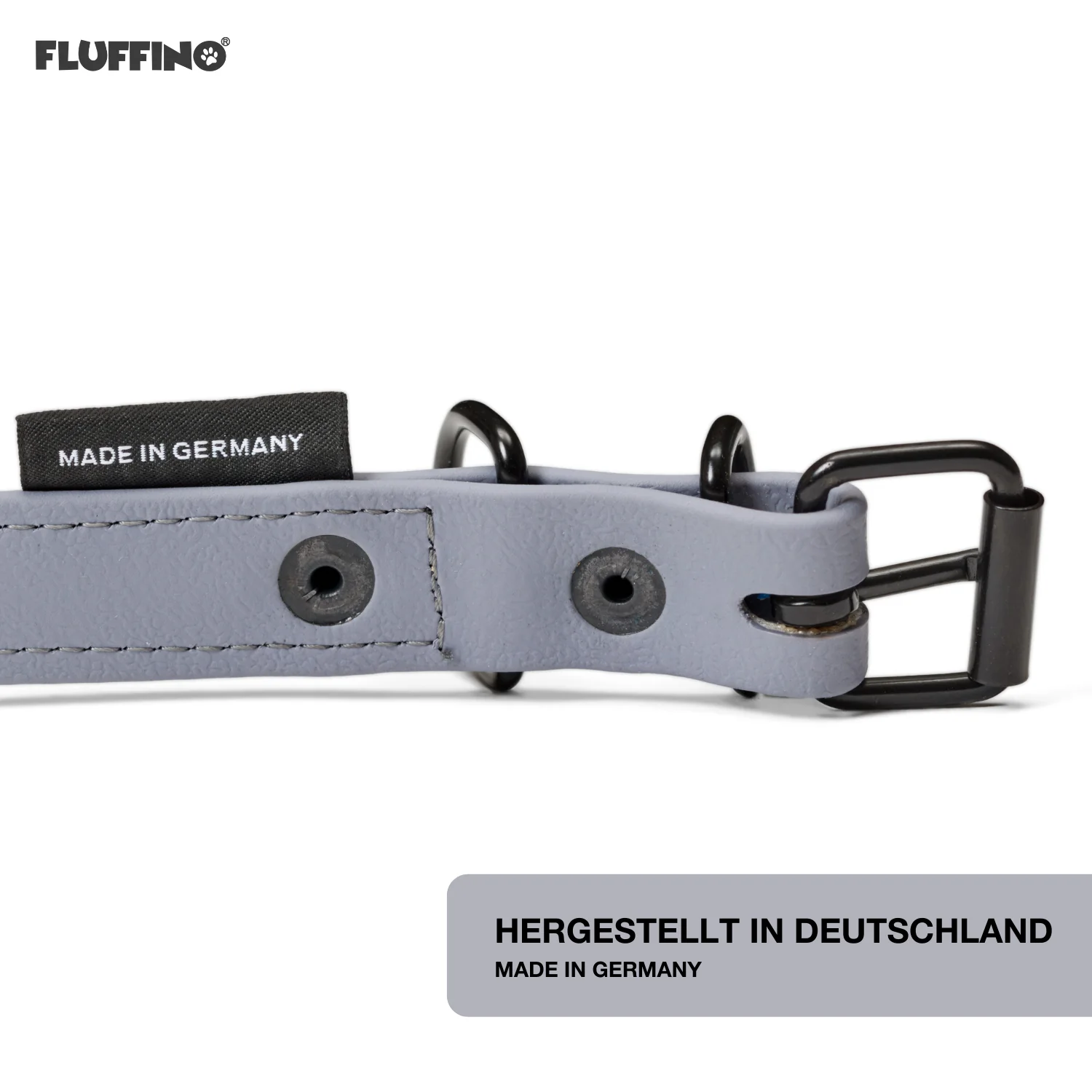 BioThane Hundeleine - 3-Fach verstellbar - 220 cm - Grau - Image 4