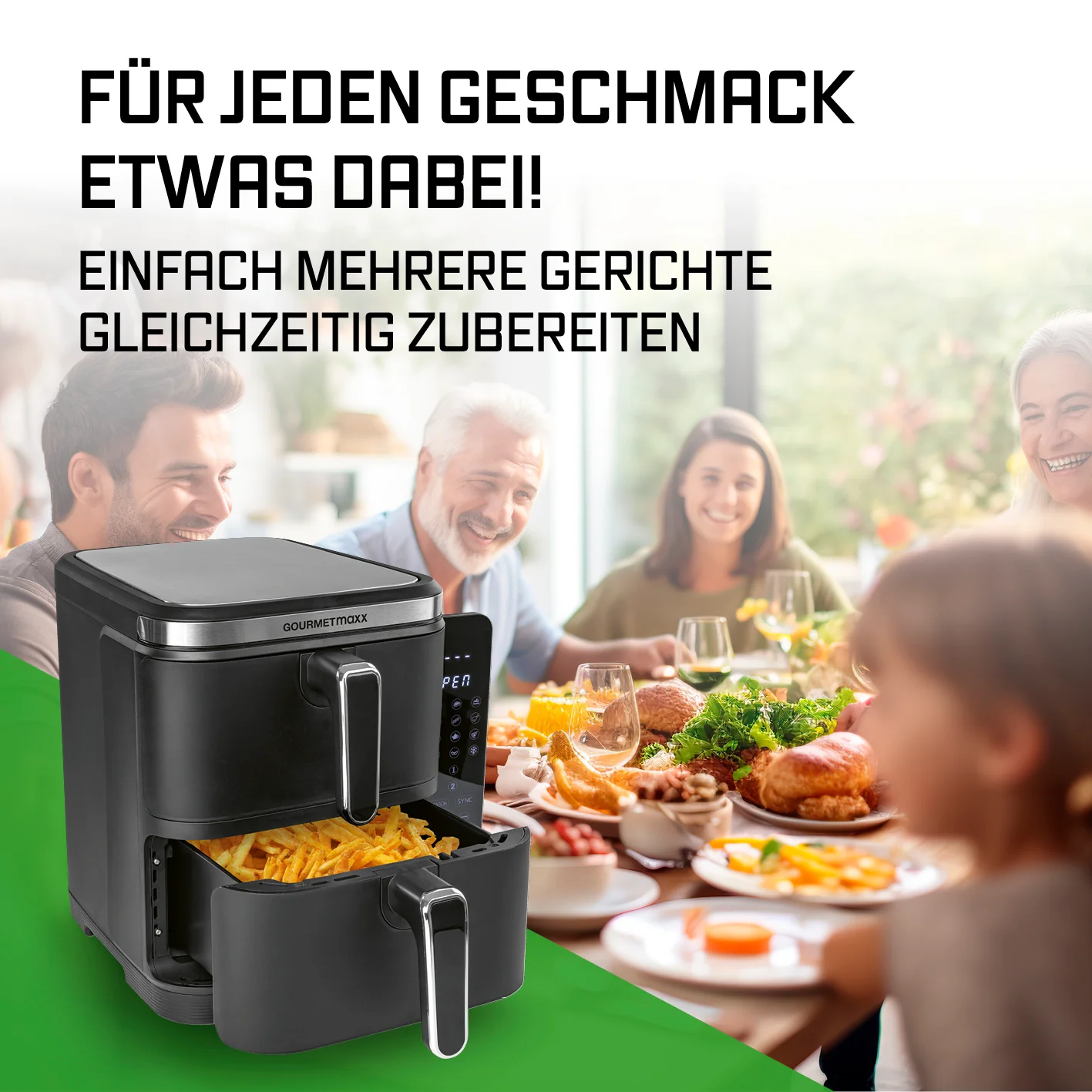 FryUp Vertikale Doppelkammer-Heißluftfritteuse 2x 5 L - Image 6