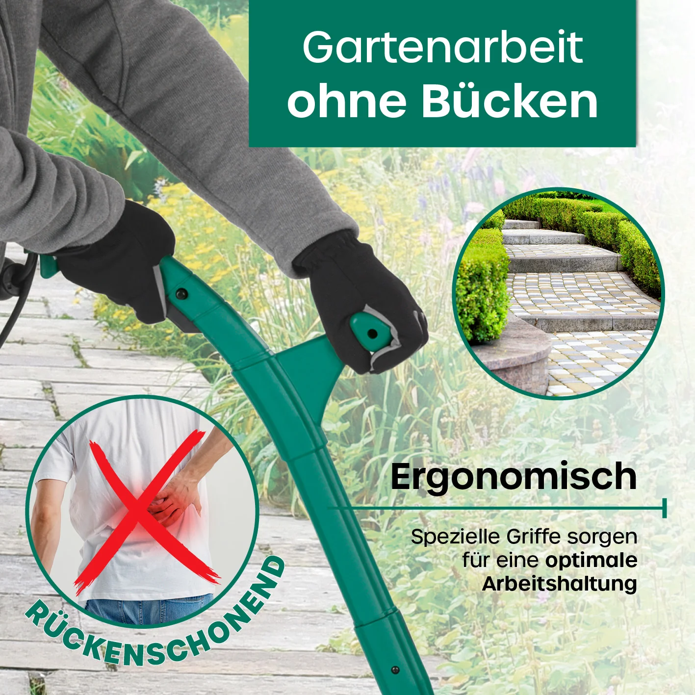 Fugenreiniger elektrisch 140 Watt - grün - Image 4