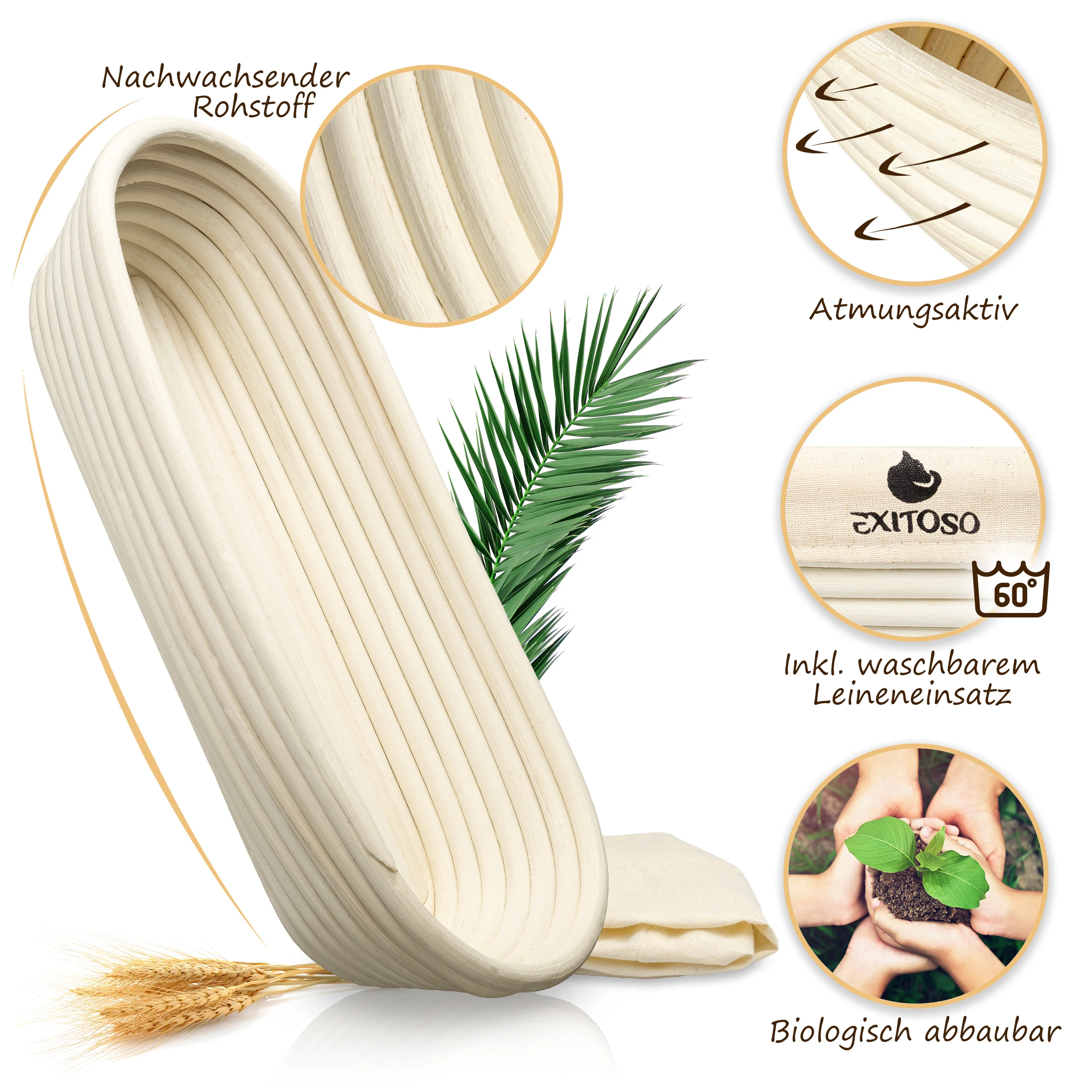 Gärkörbchen zum Brotbacken - Ø 35 cm - Image 2