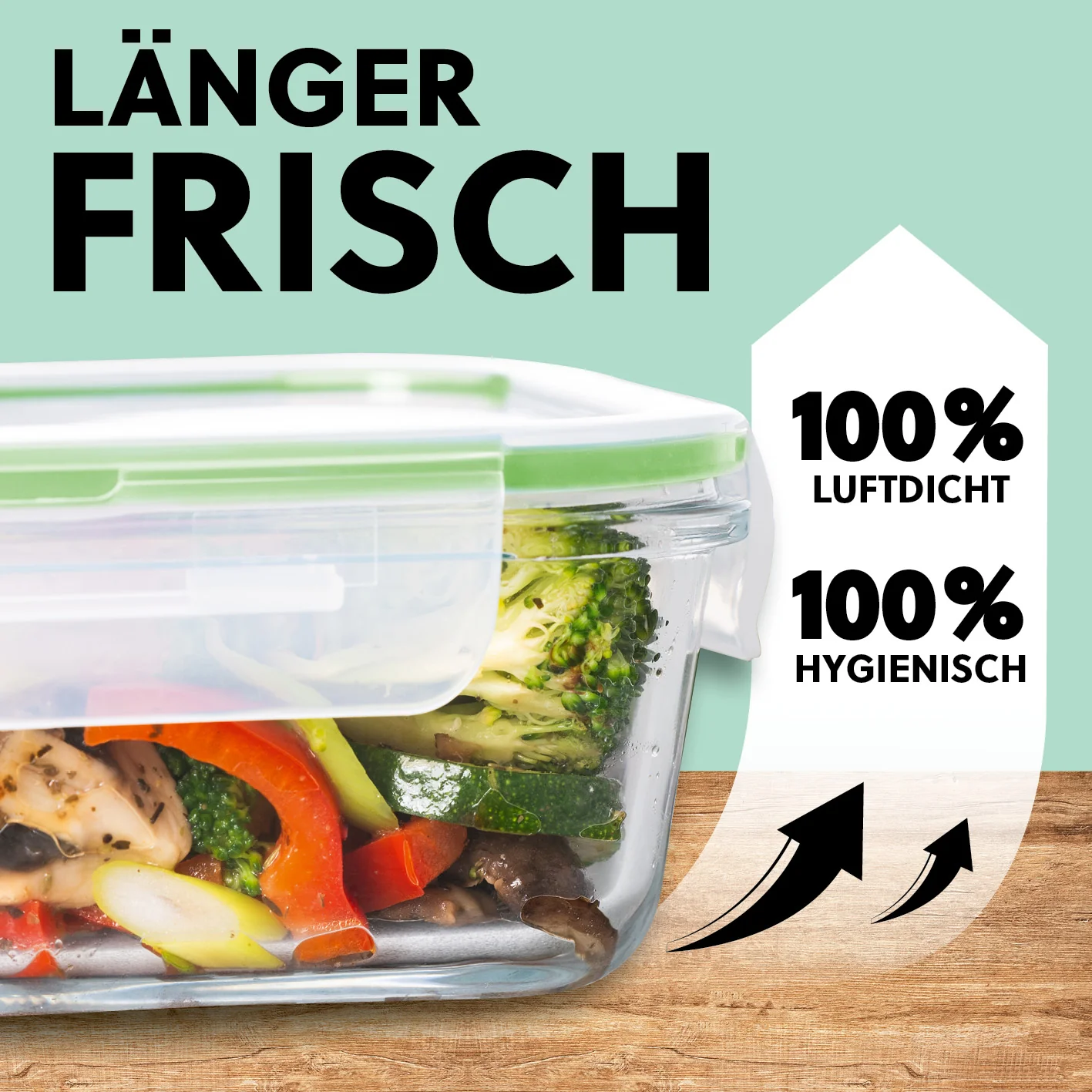 Frischhaltedosen Klick-it - 16-tlg. - Grün - Image 3