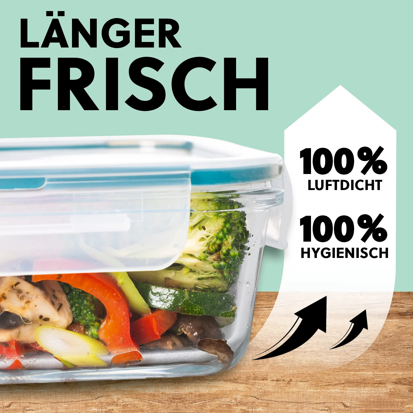 Frischhaltedosen Klick-it, 6-tlg., Mint - Image 3