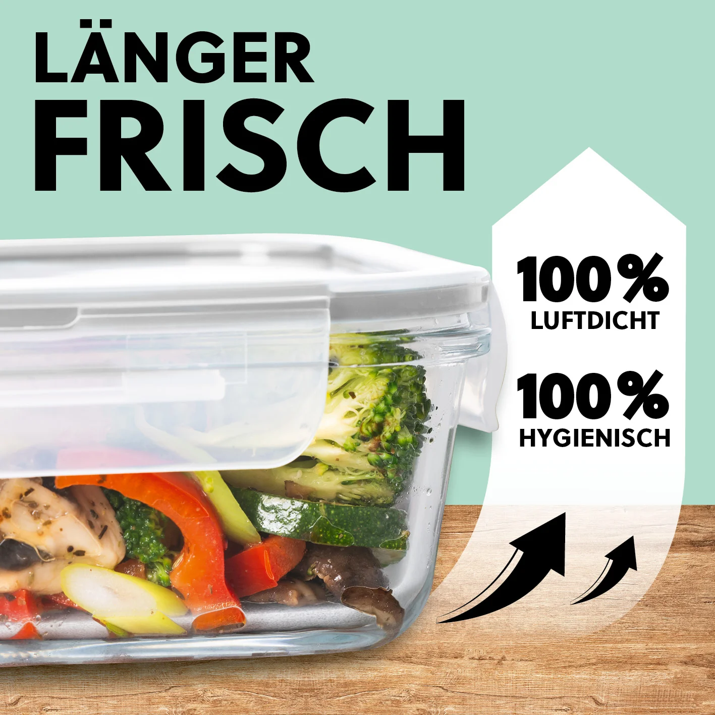 Frischhaltedosen Klick-it, 12-tlg., Grau - Image 3