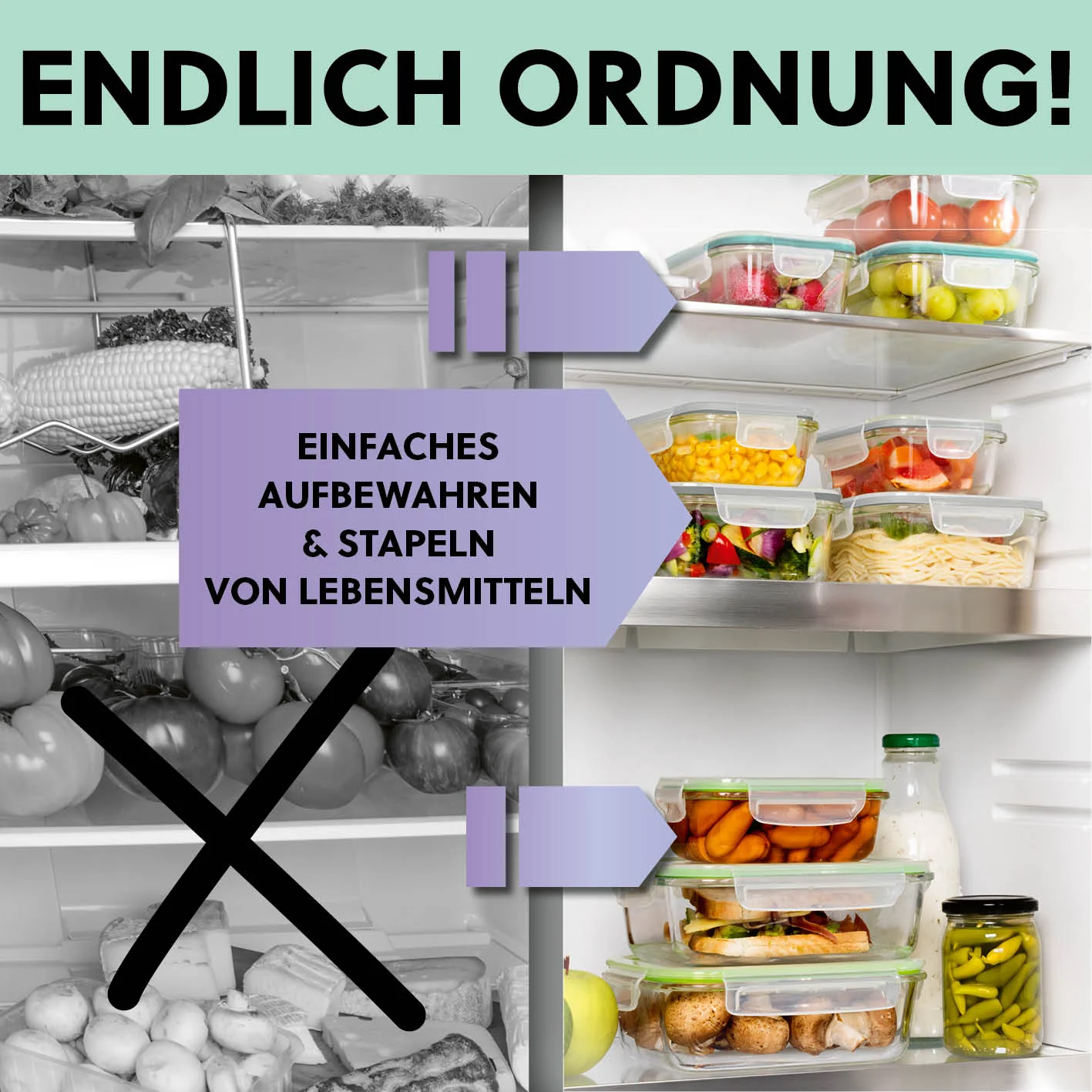 Frischhaltedosen Klick-it, 12-tlg., Grau - Image 7