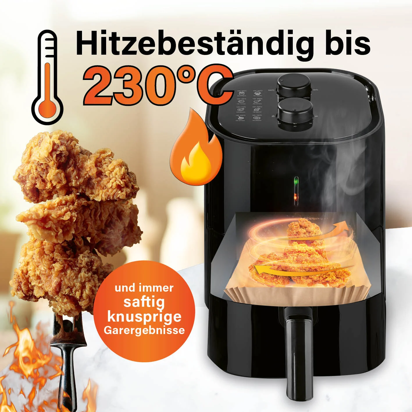 Backpapierschalen für Heißluftfritteusen (5–6 l) - 100 Stück - Image 3