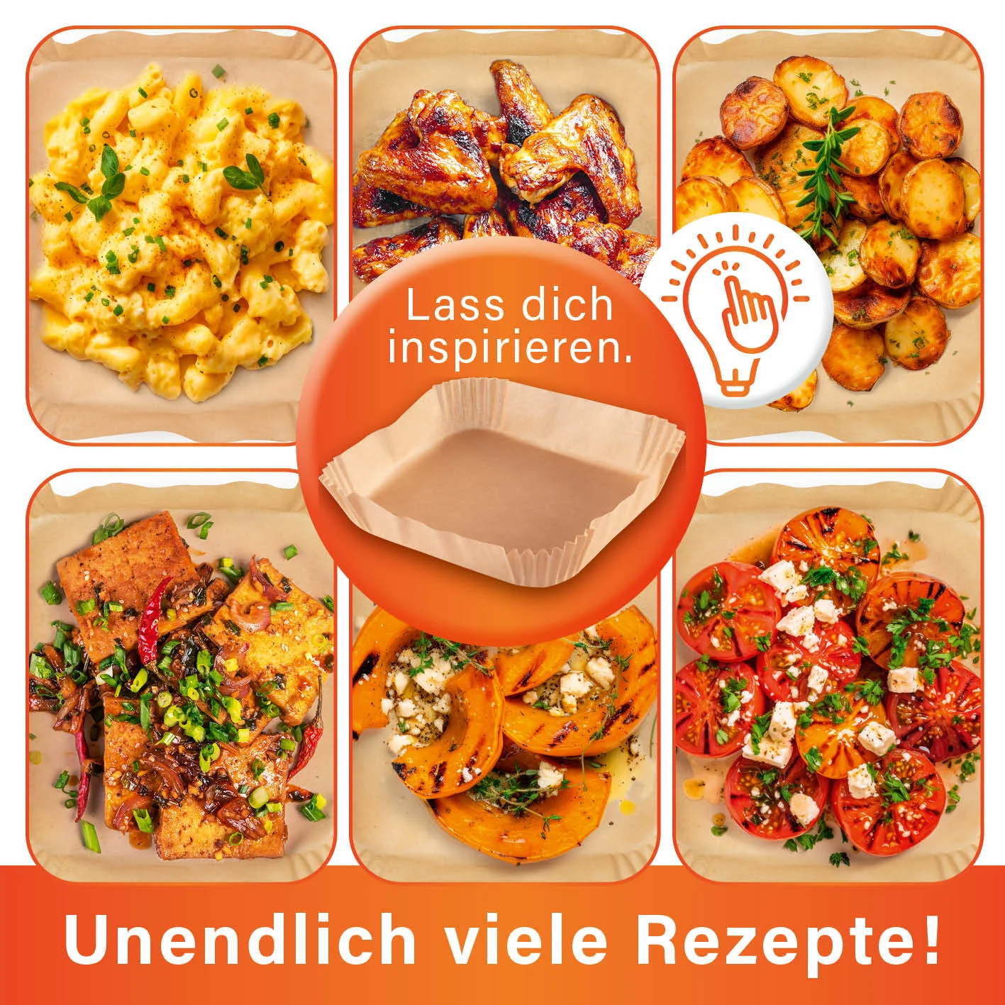 Backpapierschalen für Heißluftfritteusen (5–6 l) - 100 Stück - Image 8