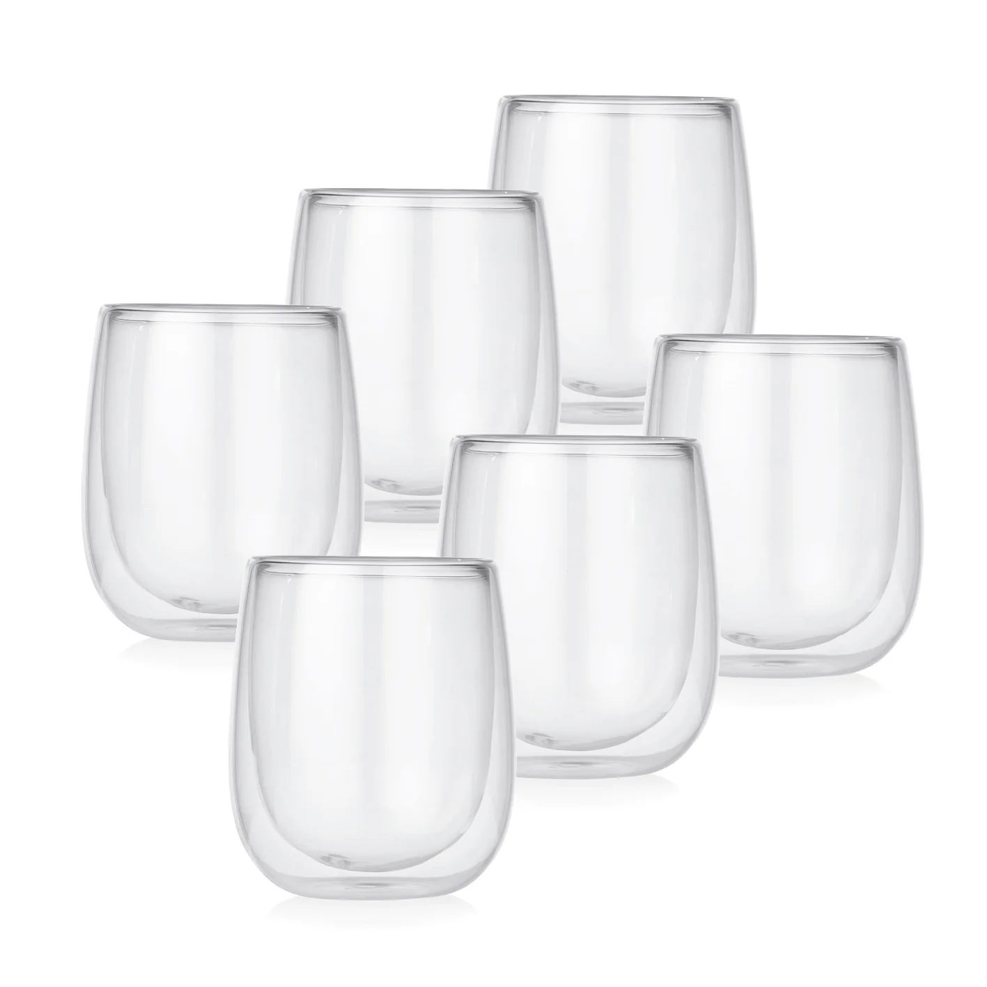 Cappuccino Thermogläser - 6er-Set