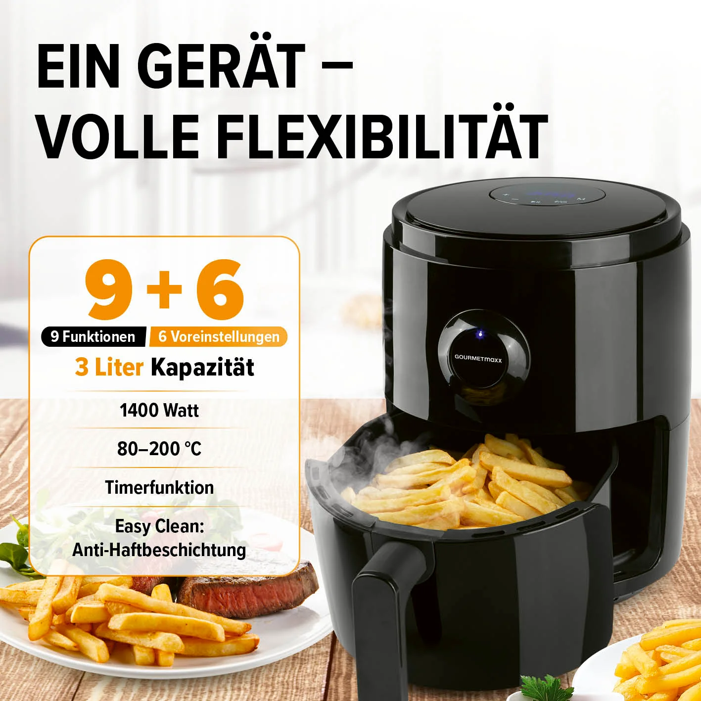 Heißluftfritteuse - 3 l - Image 2