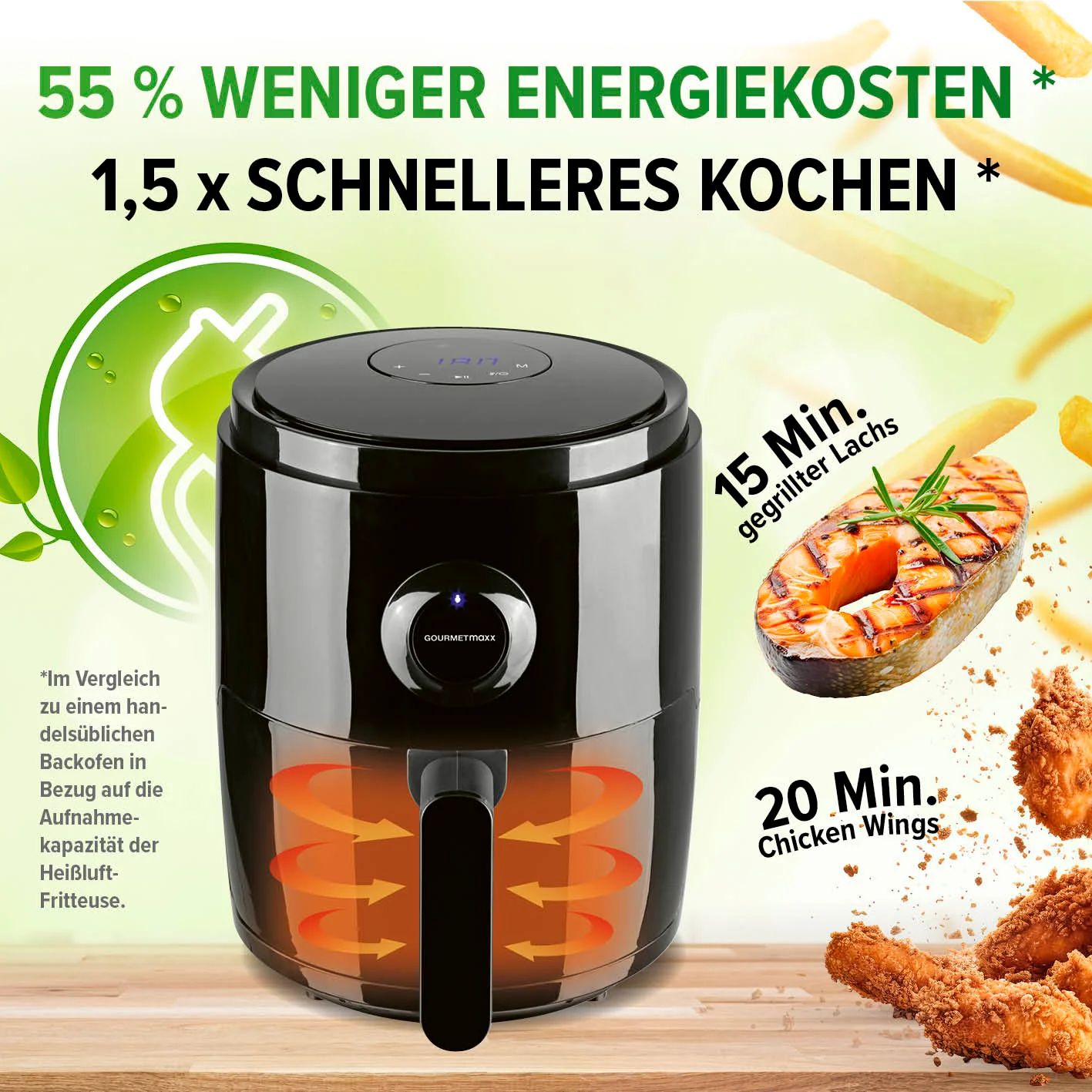 Heißluftfritteuse - 3 l - Image 5