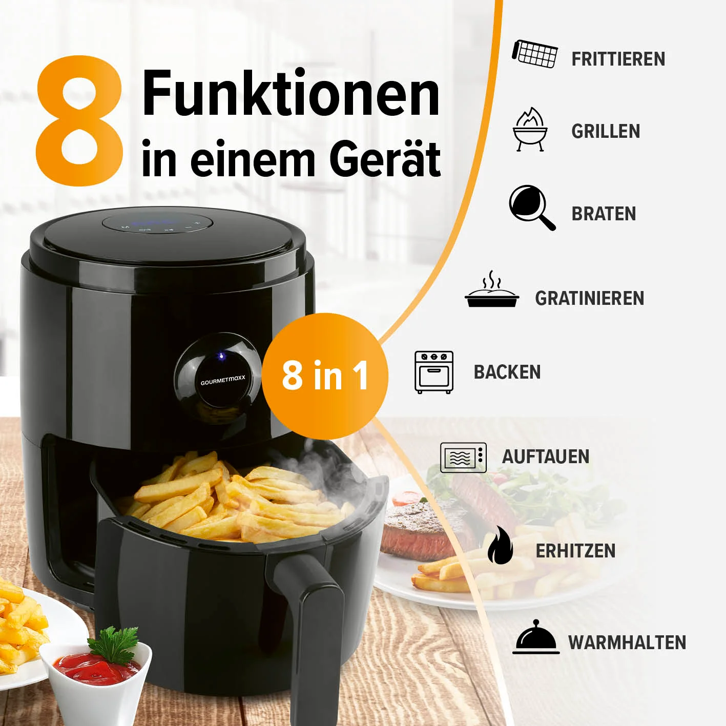 Heißluftfritteuse - 3 l - Image 8